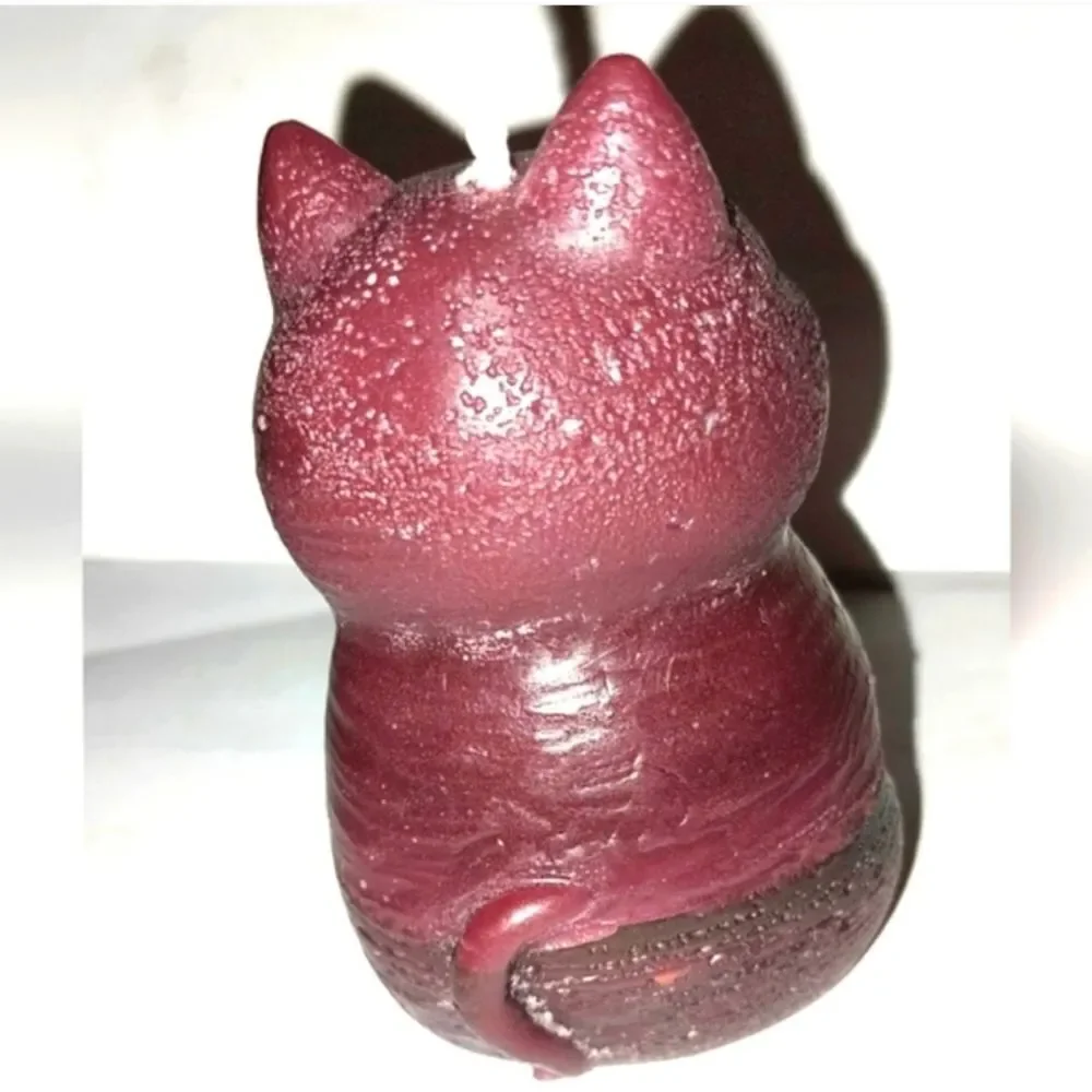 Hand crafted limited edition white candle from our Cat Lady candle collection